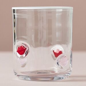 Anthropologie Valentines icon juice glass